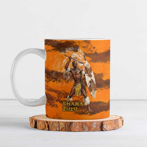 Shaka Zulu Ceramic Mug Warrior Fiery Roaring Lion - Never Retreat Never Surrender African Strength and Courage - African Pride