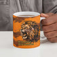 Shaka Zulu Ceramic Mug Warrior Fiery Roaring Lion - Never Retreat Never Surrender African Strength and Courage - African Pride