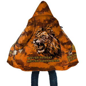 Shaka Zulu Cloak Warrior Fiery Roaring Lion - Never Retreat Never Surrender African Strength and Courage - African Pride