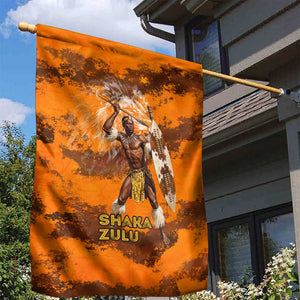 Shaka Zulu Garden Flag Warrior Fiery Roaring Lion - Never Retreat Never Surrender African Strength and Courage - African Pride