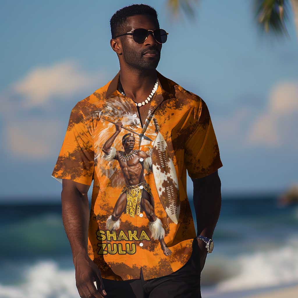 Shaka Zulu Hawaiian Shirt Warrior Fiery Roaring Lion - Never Retreat Never Surrender African Strength and Courage - African Pride