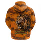 Shaka Zulu Hoodie Warrior Fiery Roaring Lion - Never Retreat Never Surrender African Strength and Courage - African Pride
