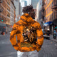 Shaka Zulu Hoodie Warrior Fiery Roaring Lion - Never Retreat Never Surrender African Strength and Courage - African Pride