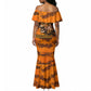 Shaka Zulu Mermaid Dress Warrior Fiery Roaring Lion - Never Retreat Never Surrender African Strength and Courage - African Pride