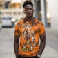 Shaka Zulu Polo Shirt Warrior Fiery Roaring Lion - Never Retreat Never Surrender African Strength and Courage - African Pride