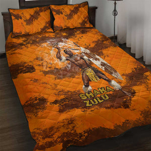 Shaka Zulu Quilt Bed Set Warrior Fiery Roaring Lion - Never Retreat Never Surrender African Strength and Courage - African Pride