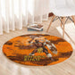 Shaka Zulu Round Carpet Warrior Fiery Roaring Lion - Never Retreat Never Surrender African Strength and Courage - African Pride