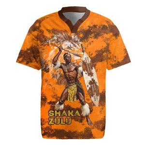 Shaka Zulu Rugby Jersey Warrior Fiery Roaring Lion - Never Retreat Never Surrender African Strength and Courage - African Pride