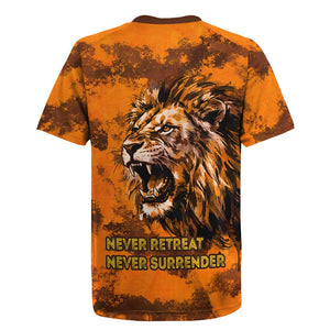 Shaka Zulu Rugby Jersey Warrior Fiery Roaring Lion - Never Retreat Never Surrender African Strength and Courage - African Pride