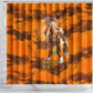 Shaka Zulu Shower Curtain Warrior Fiery Roaring Lion - Never Retreat Never Surrender African Strength and Courage - African Pride