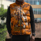 Shaka Zulu Sleeveless Puffer Jacket Warrior Fiery Roaring Lion - Never Retreat Never Surrender African Strength and Courage - African Pride