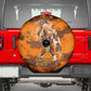 Shaka Zulu Spare Tire Cover Warrior Fiery Roaring Lion - Never Retreat Never Surrender African Strength and Courage - African Pride