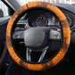 Shaka Zulu Steering Wheel Cover Warrior Fiery Roaring Lion - Never Retreat Never Surrender African Strength and Courage - African Pride