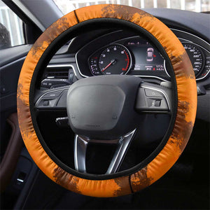 Shaka Zulu Steering Wheel Cover Warrior Fiery Roaring Lion - Never Retreat Never Surrender African Strength and Courage - African Pride