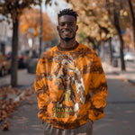 Shaka Zulu Sweatshirt Warrior Fiery Roaring Lion - Never Retreat Never Surrender African Strength and Courage - African Pride