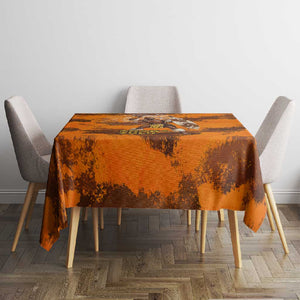 Shaka Zulu Tablecloth Warrior Fiery Roaring Lion - Never Retreat Never Surrender African Strength and Courage - African Pride