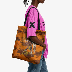 Shaka Zulu Tote Bag Warrior Fiery Roaring Lion - Never Retreat Never Surrender African Strength and Courage - African Pride