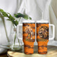 Shaka Zulu Tumbler With Handle Warrior Fiery Roaring Lion - Never Retreat Never Surrender African Strength and Courage - African Pride