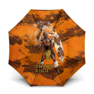 Shaka Zulu Umbrella Warrior Fiery Roaring Lion - Never Retreat Never Surrender African Strength and Courage - African Pride