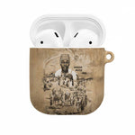 Mansa Musa AirPods Case Sepia Map Historic Pilgrimage Empire Expedition 1324 African Royalty Legacy - African Pride