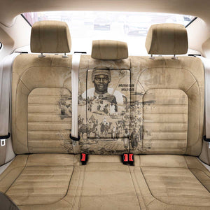 Mansa Musa Back Car Seat Cover Sepia Map Historic Pilgrimage Empire Expedition 1324 African Royalty Legacy - African Pride