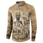 Mansa Musa Button Sweatshirt Sepia Map Historic Pilgrimage Empire Expedition 1324 African Royalty Legacy