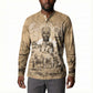 Mansa Musa Button Sweatshirt Sepia Map Historic Pilgrimage Empire Expedition 1324 African Royalty Legacy