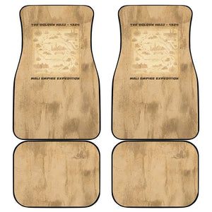 Mansa Musa Car Mats Sepia Map Historic Pilgrimage Empire Expedition 1324 African Royalty Legacy - African Pride