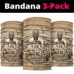 Mansa Musa Neck Gaiter Sepia Map Historic Pilgrimage Empire Expedition 1324 African Royalty Legacy - African Pride