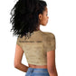 Mansa Musa Raglan Cropped T shirt Sepia Map Historic Pilgrimage Empire Expedition 1324 African Royalty Legacy - African Pride