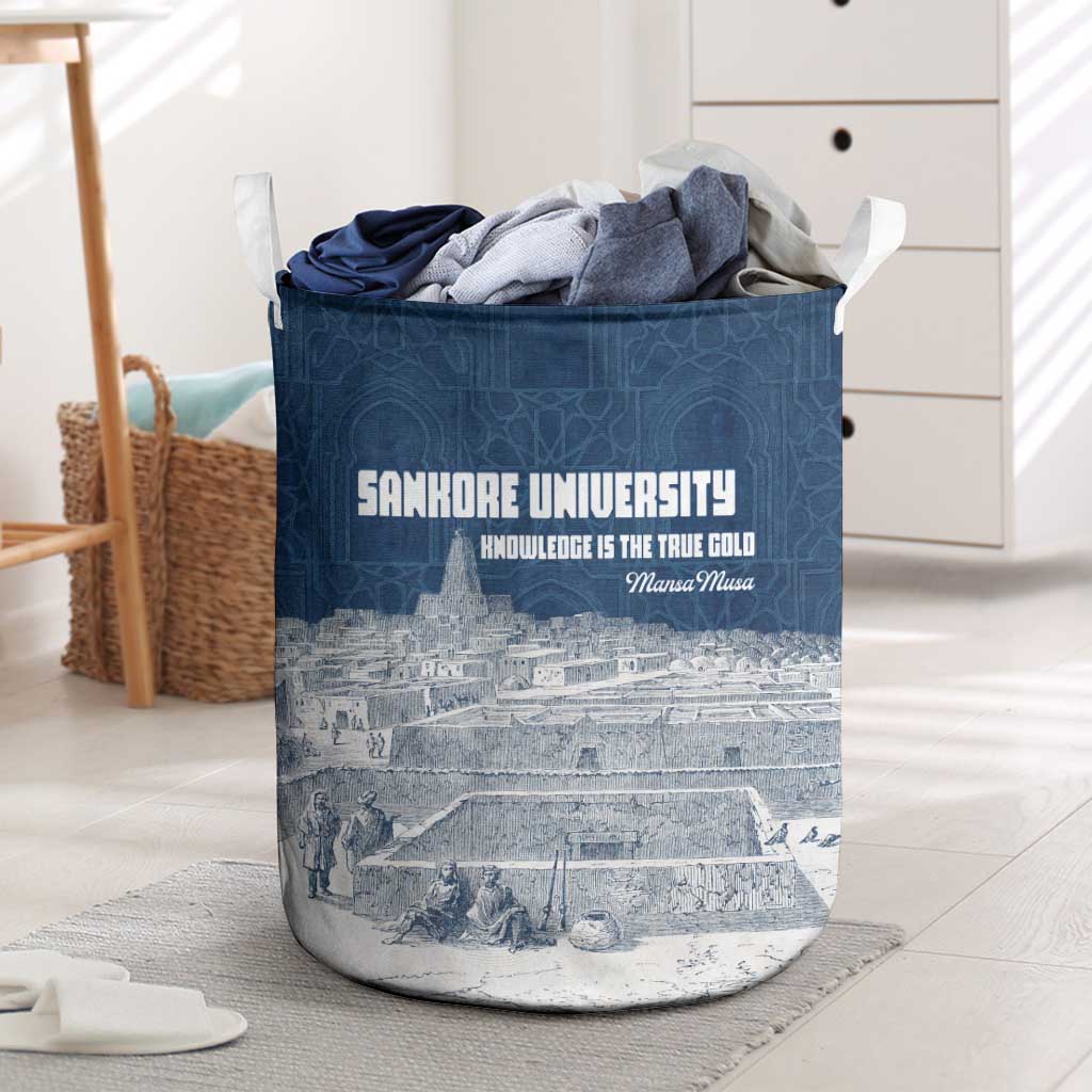 Mansa Musa Sankore University Laundry Basket Knowledge is the True Gold - African Scholarly Legacy - African Pride