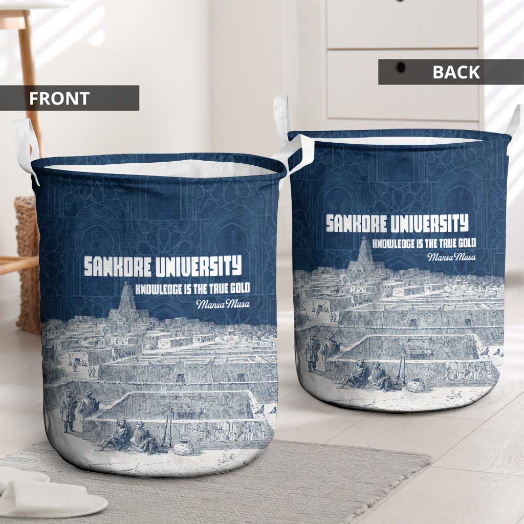 Mansa Musa Sankore University Laundry Basket Knowledge is the True Gold - African Scholarly Legacy - African Pride