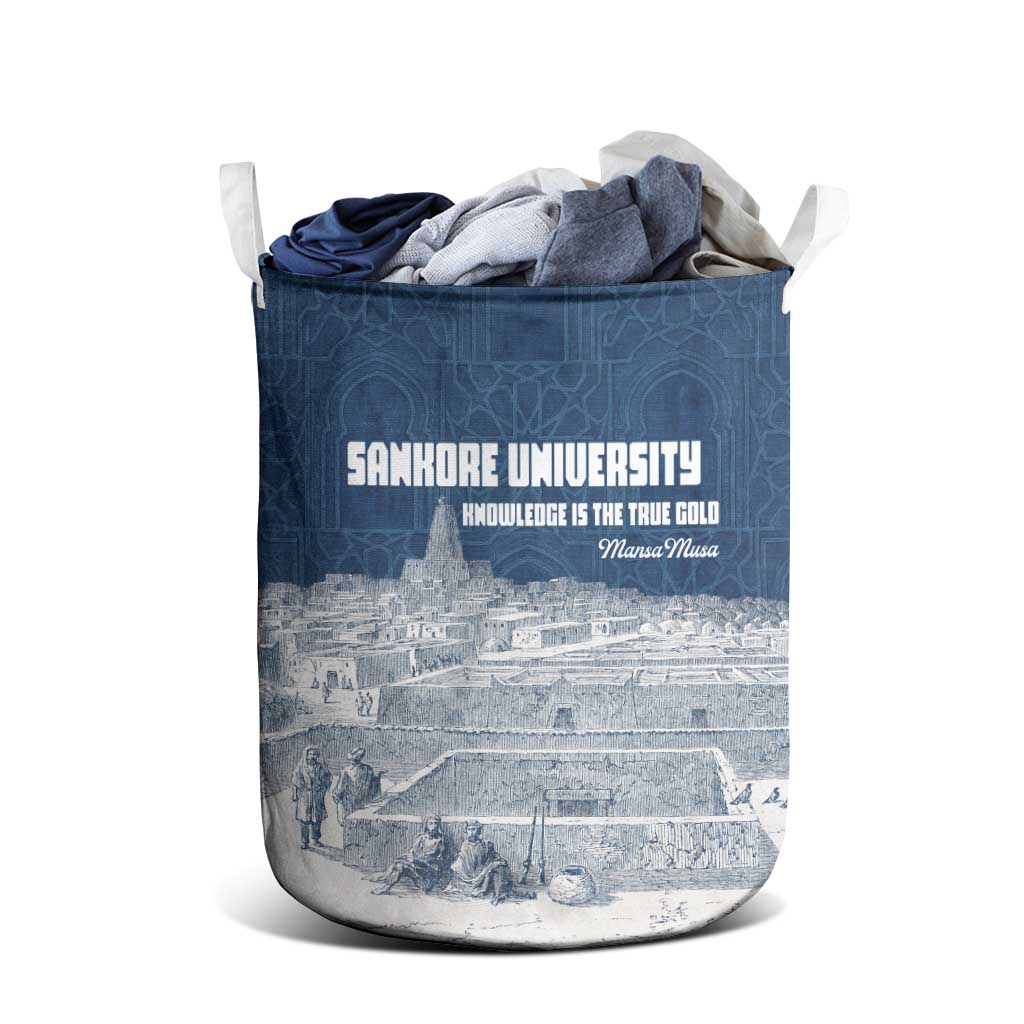 Mansa Musa Sankore University Laundry Basket Knowledge is the True Gold - African Scholarly Legacy - African Pride