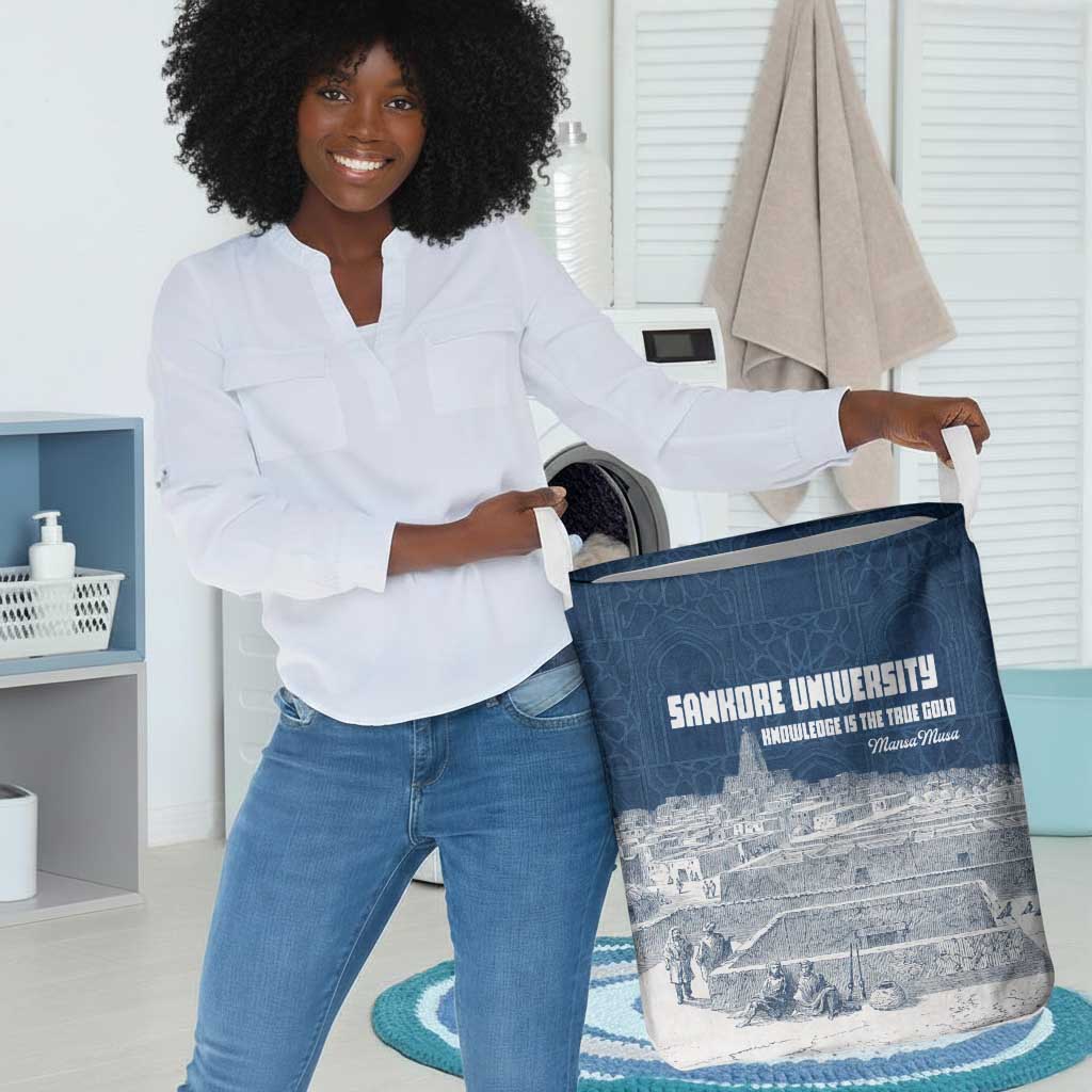 Mansa Musa Sankore University Laundry Basket Knowledge is the True Gold - African Scholarly Legacy - African Pride