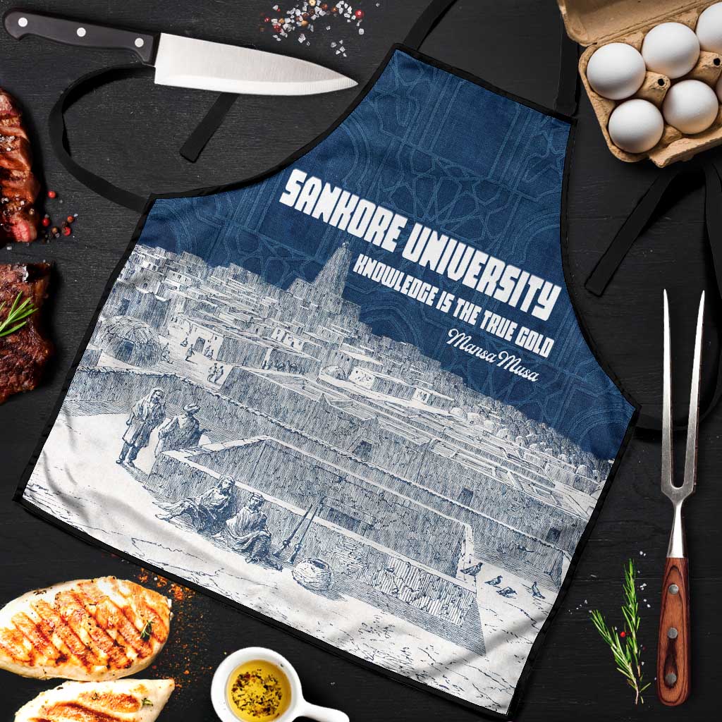 Mansa Musa Sankore University Apron Knowledge is the True Gold - African Scholarly Legacy - African Pride