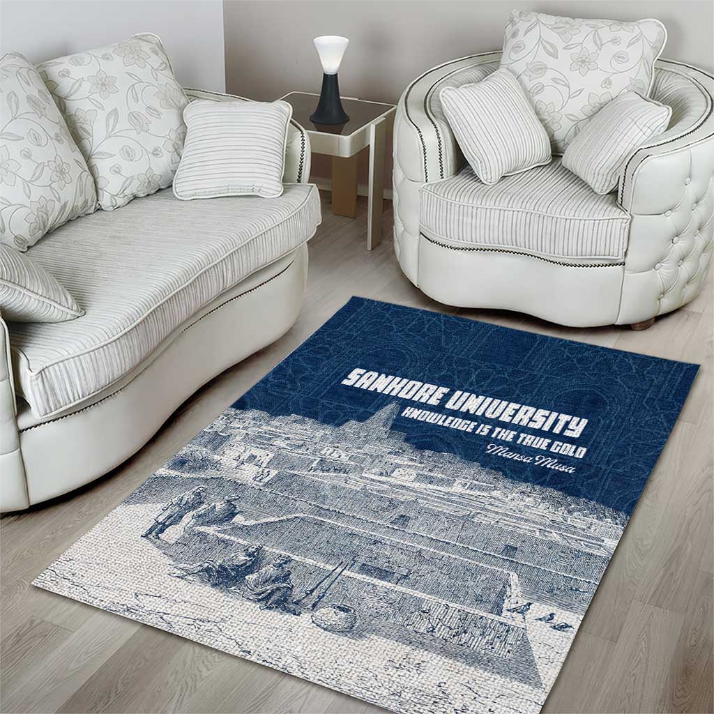 Mansa Musa Sankore University Area Rug Knowledge is the True Gold - African Scholarly Legacy - African Pride