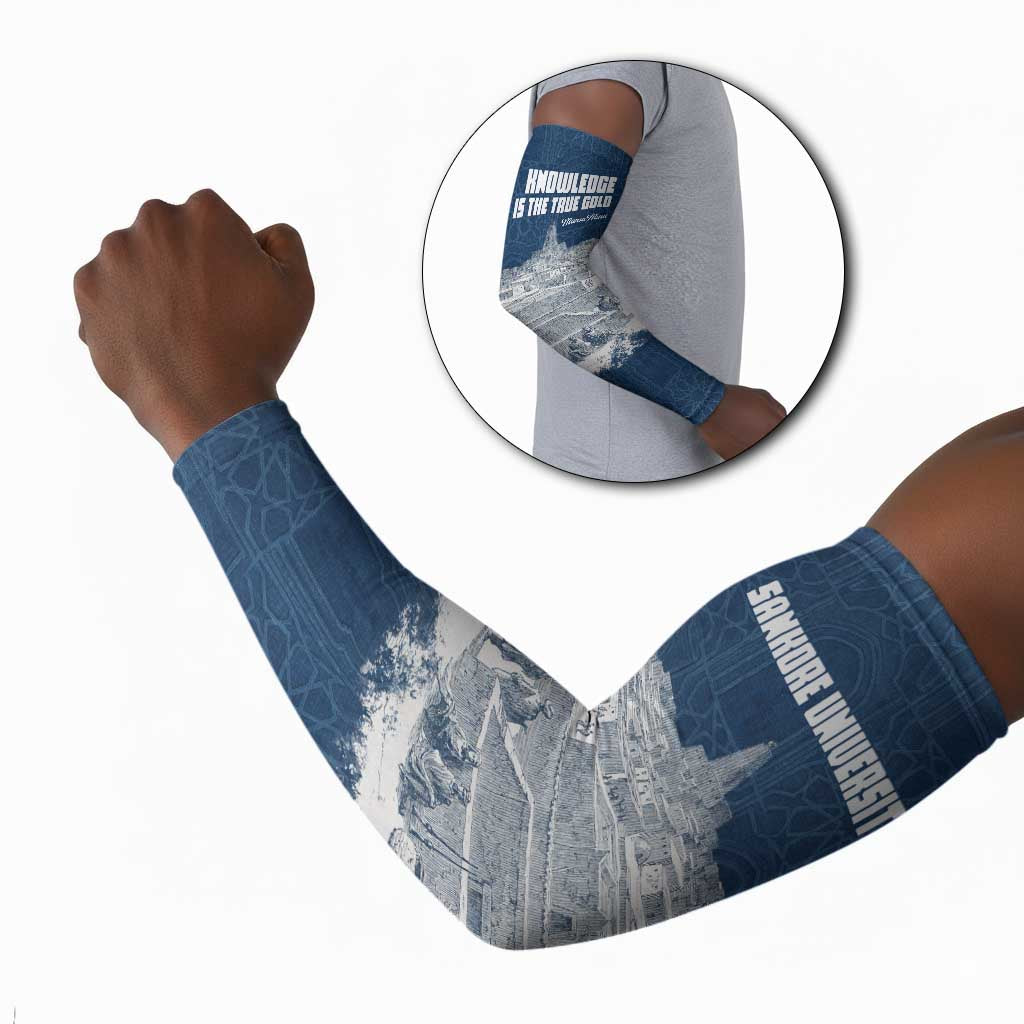 Mansa Musa Sankore University Arm Sleeves Knowledge is the True Gold - African Scholarly Legacy - African Pride