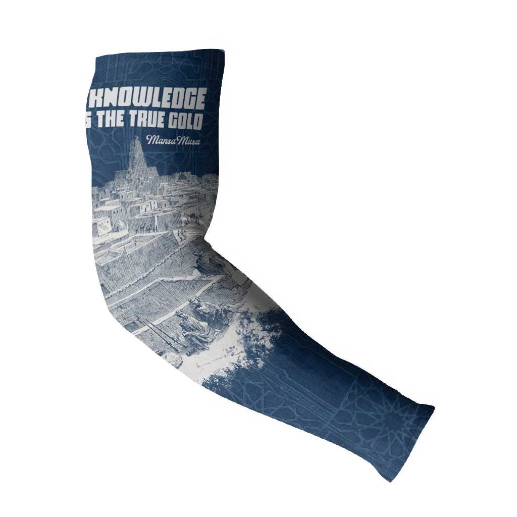 Mansa Musa Sankore University Arm Sleeves Knowledge is the True Gold - African Scholarly Legacy - African Pride