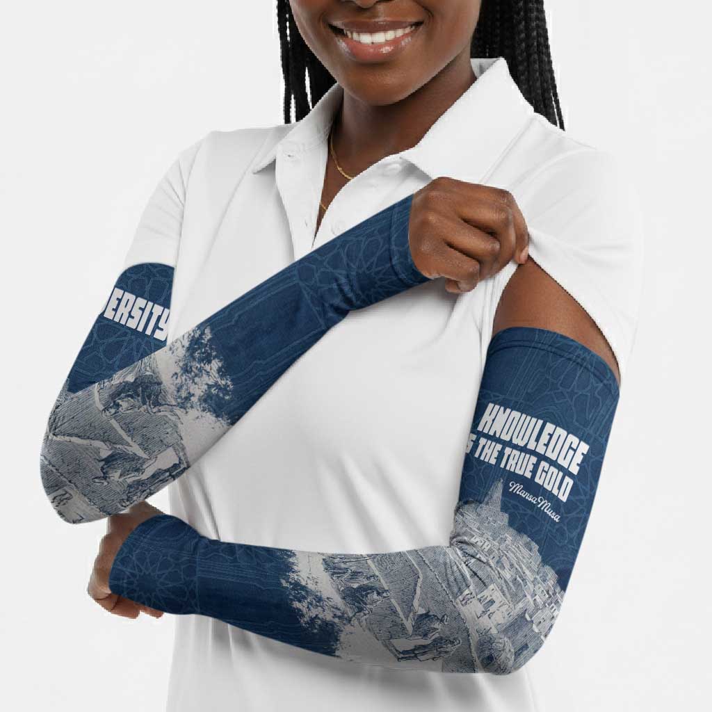 Mansa Musa Sankore University Arm Sleeves Knowledge is the True Gold - African Scholarly Legacy - African Pride