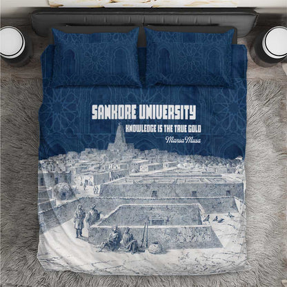 Mansa Musa Sankore University Bedding Set Knowledge is the True Gold - African Scholarly Legacy - African Pride