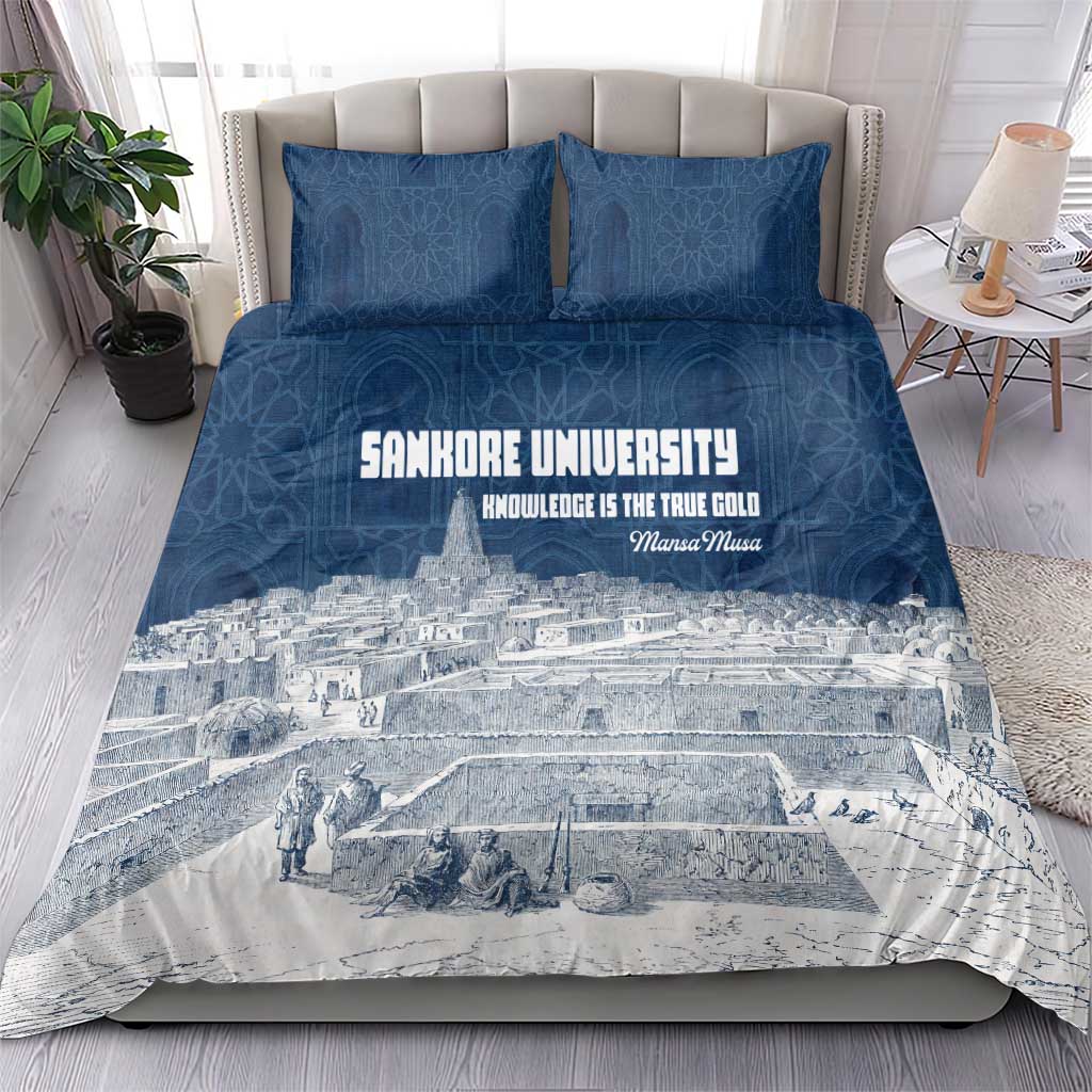 Mansa Musa Sankore University Bedding Set Knowledge is the True Gold - African Scholarly Legacy - African Pride