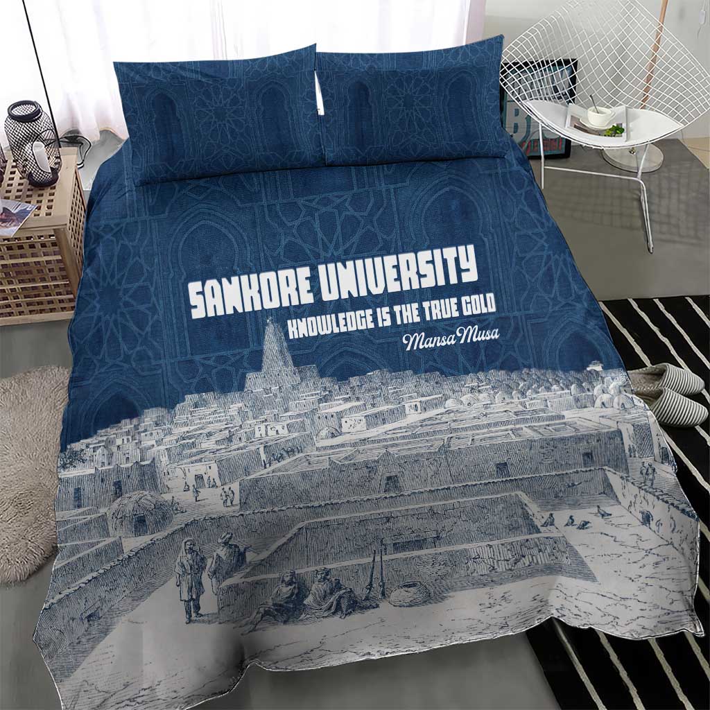 Mansa Musa Sankore University Bedding Set Knowledge is the True Gold - African Scholarly Legacy - African Pride