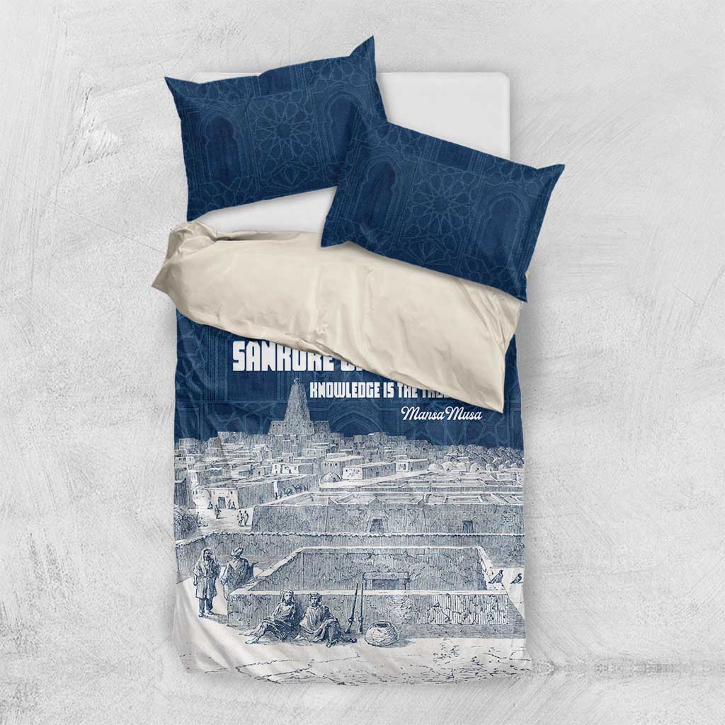 Mansa Musa Sankore University Bedding Set Knowledge is the True Gold - African Scholarly Legacy - African Pride