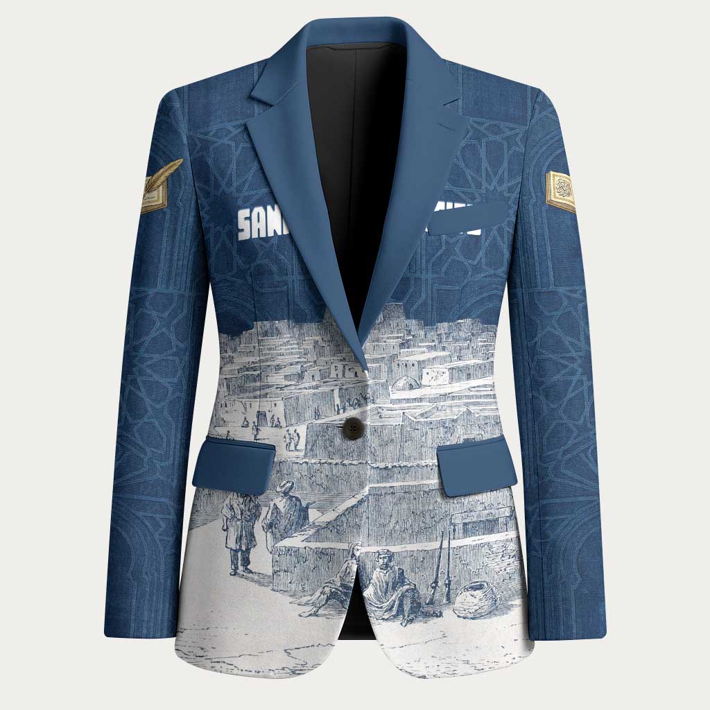 Mansa Musa Sankore University Blazer Knowledge is the True Gold - African Scholarly Legacy - African Pride