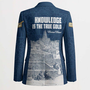 Mansa Musa Sankore University Blazer Knowledge is the True Gold - African Scholarly Legacy - African Pride