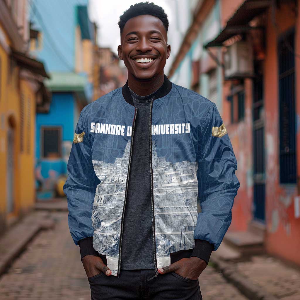 Mansa Musa Sankore University Bomber Jacket Knowledge is the True Gold - African Scholarly Legacy - African Pride