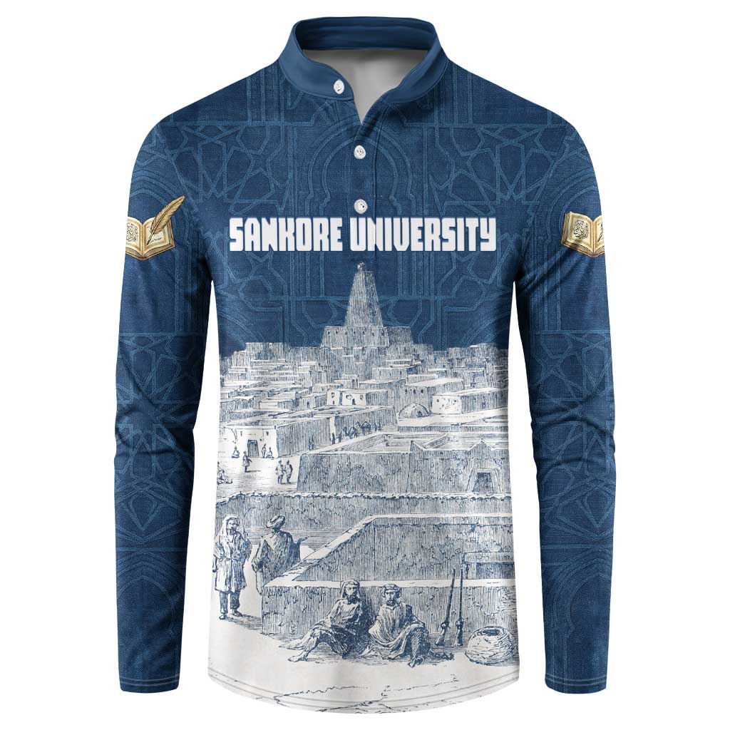 Mansa Musa Sankore University Button Sweatshirt Knowledge is the True Gold - African Scholarly Legacy