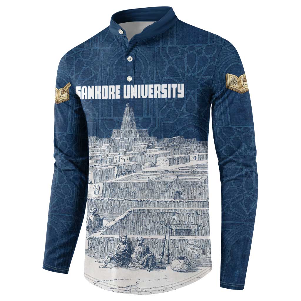 Mansa Musa Sankore University Button Sweatshirt Knowledge is the True Gold - African Scholarly Legacy