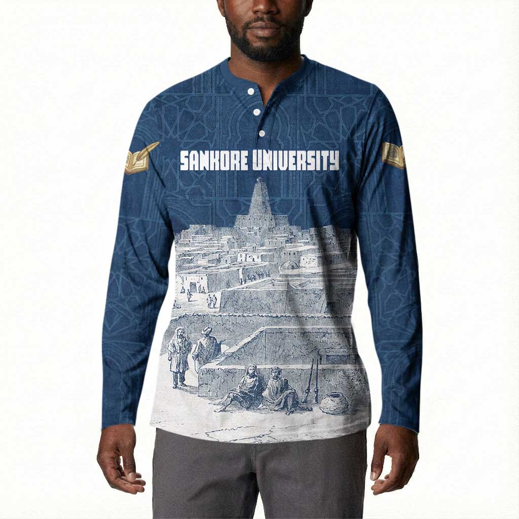Mansa Musa Sankore University Button Sweatshirt Knowledge is the True Gold - African Scholarly Legacy