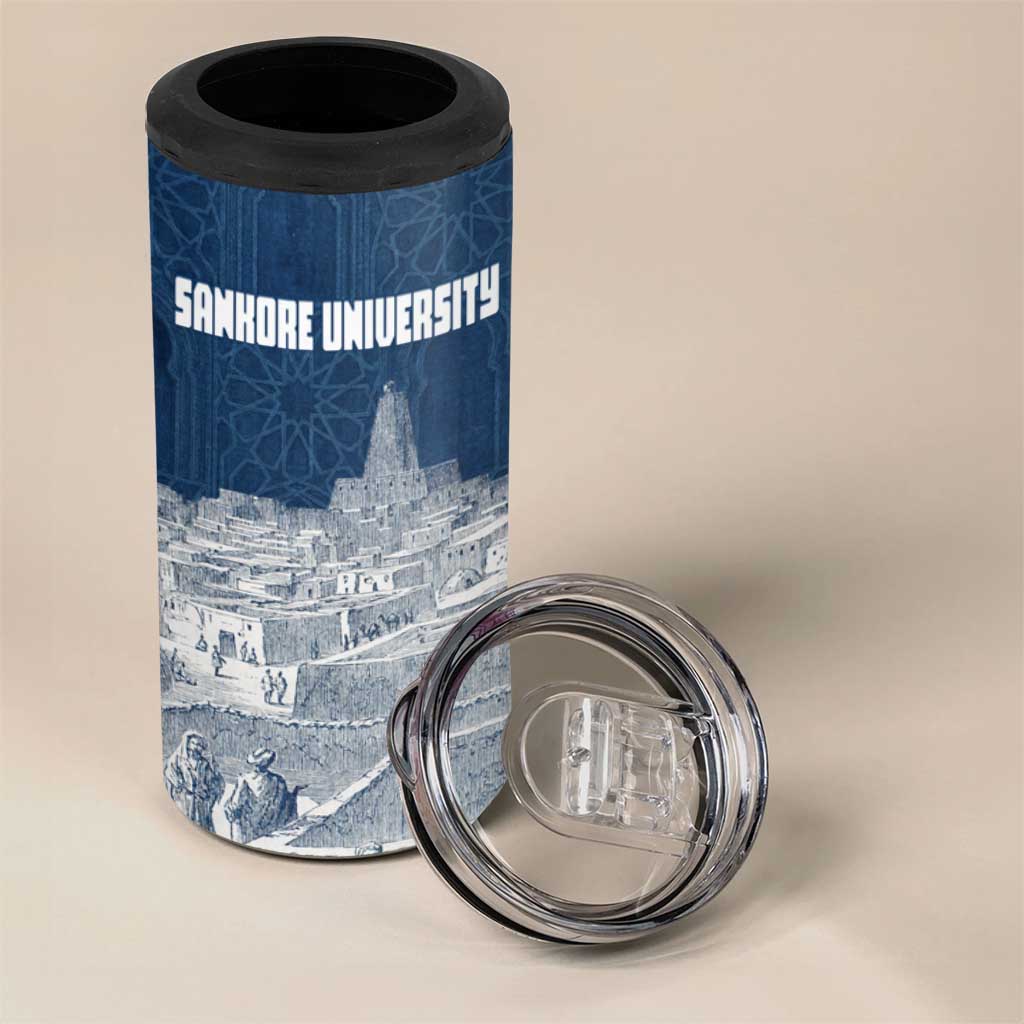 Mansa Musa Sankore University 4 in 1 Can Cooler Tumbler Knowledge is the True Gold - African Scholarly Legacy - African Pride